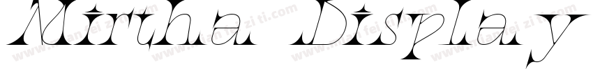 Mirtha Display Itali字体转换